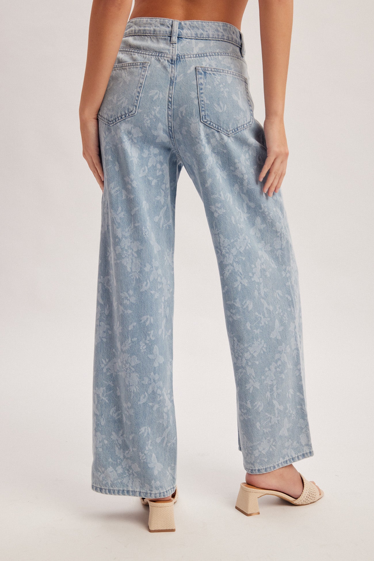 Subtle Floral Jeans