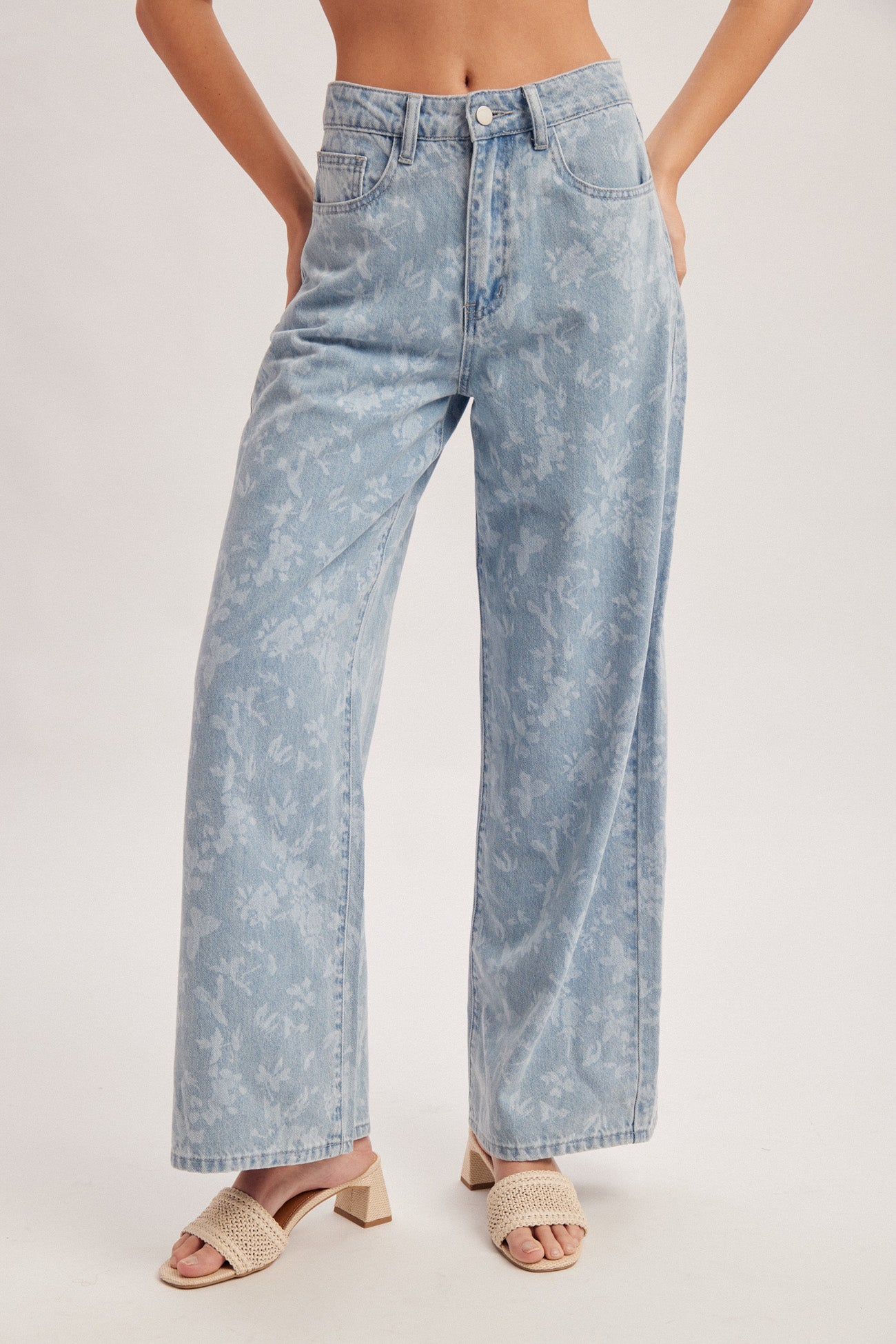 Subtle Floral Jeans