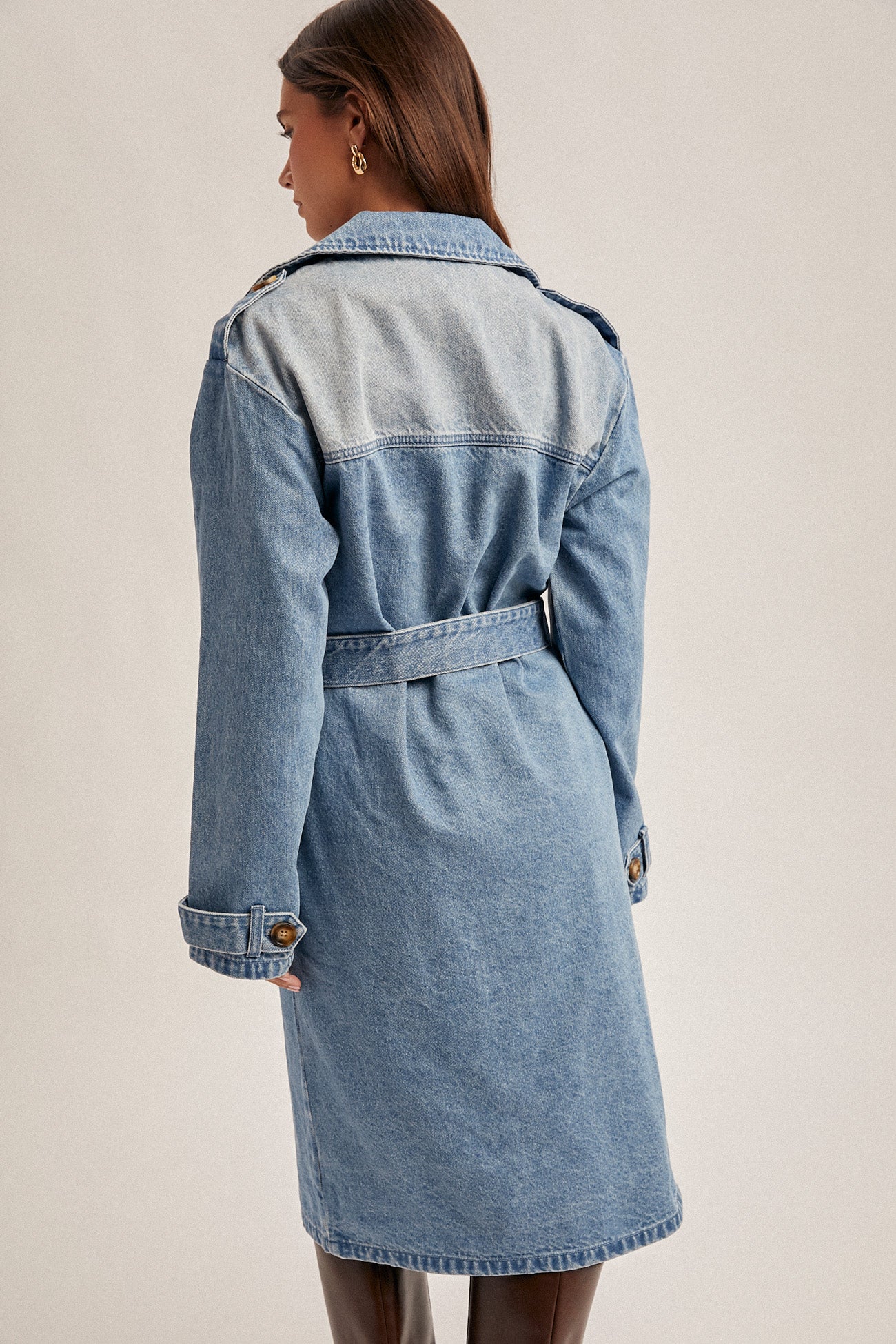 Denim Trench Coat