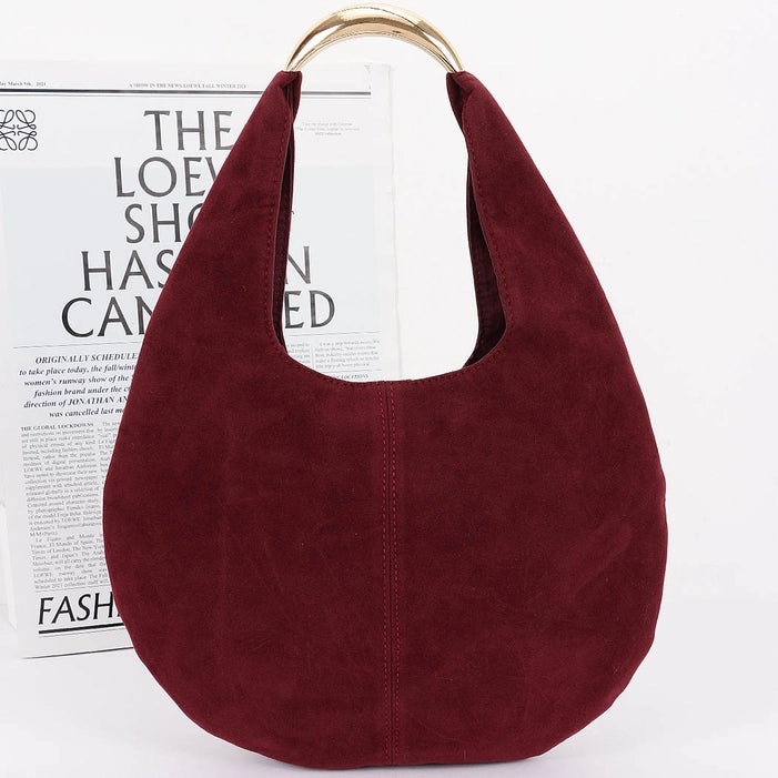 Burgundy Hobo Bag