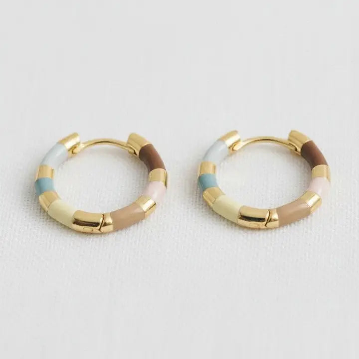 French Enamel Earrings