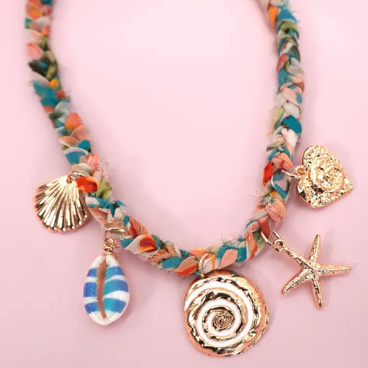Starfish Scarf Necklace