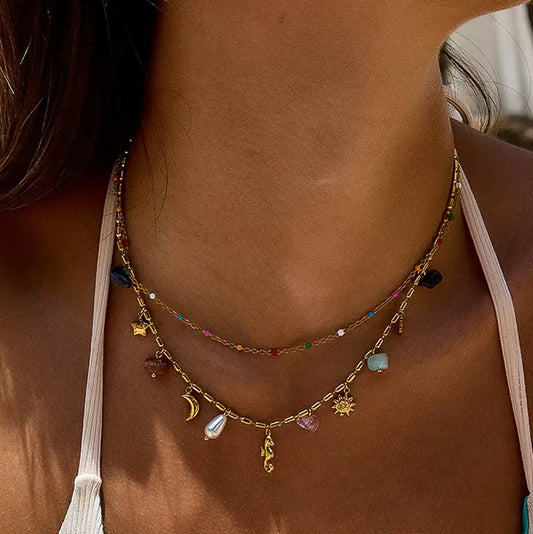 Seahorse Layer Necklace