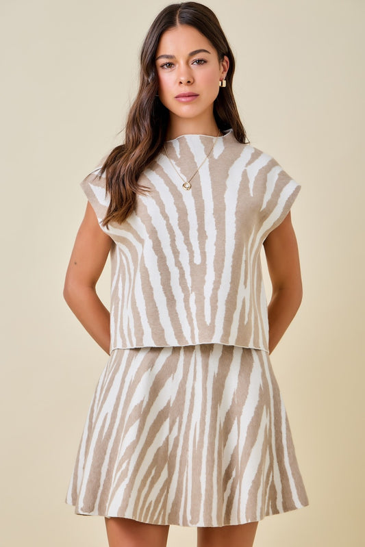 Boxy Tiger Sweater Top