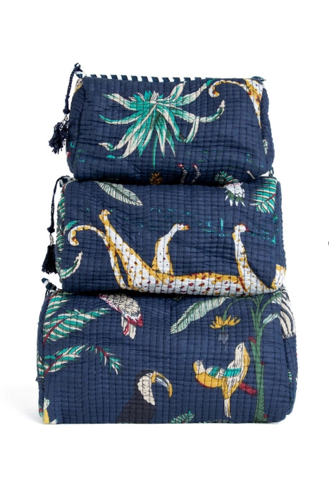 Jungle Makeup Bag - Set of 3