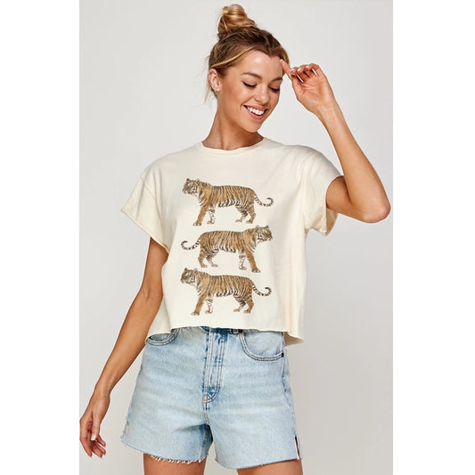 Vintage Tigers Crop Top
