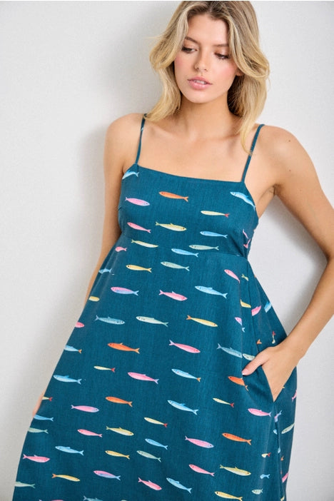 Underwater Midi Dress