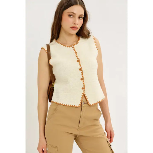 Salted Caramel Sweater Vest