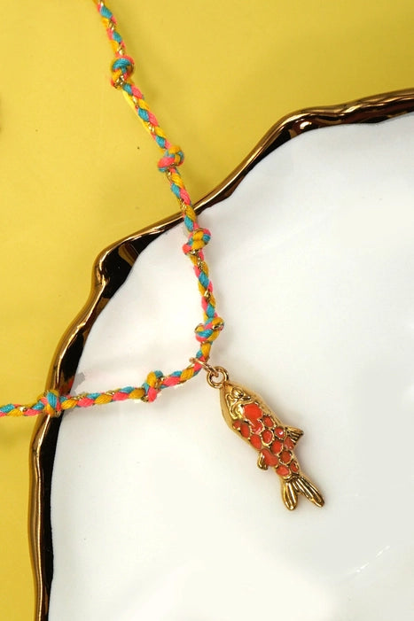 Corded Fish Necklace