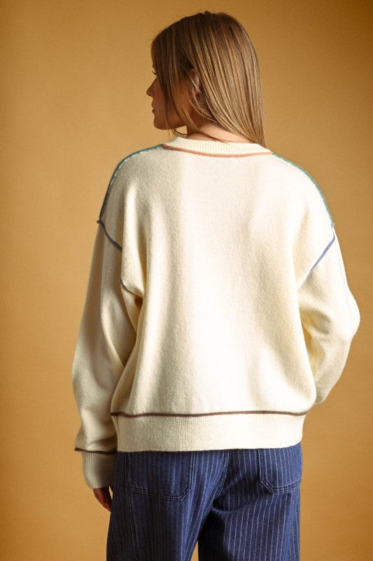 Colored Lines Sweater