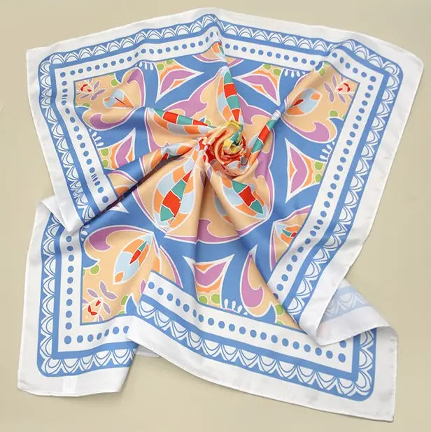 Tribal Print Silky Scarf