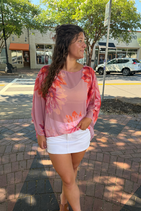 Dahlia Garden Top
