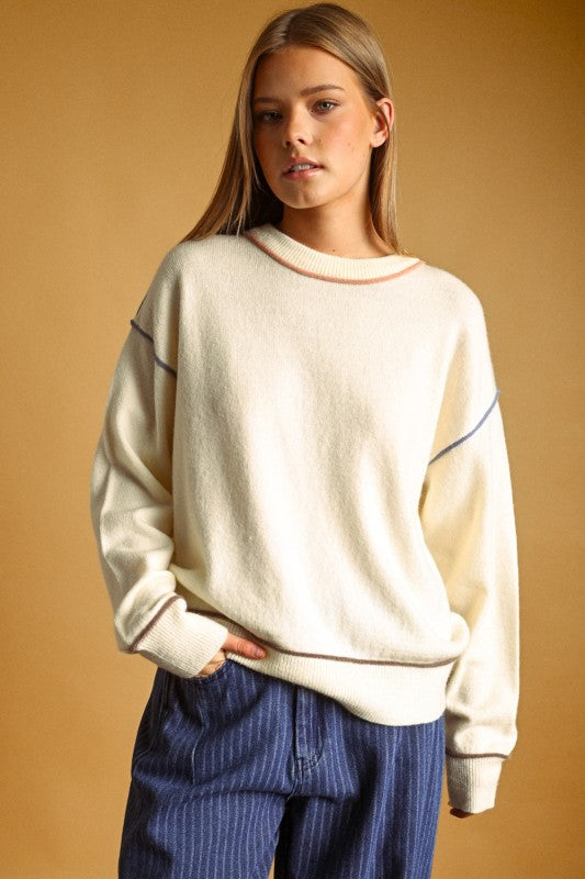 Colored Lines Sweater