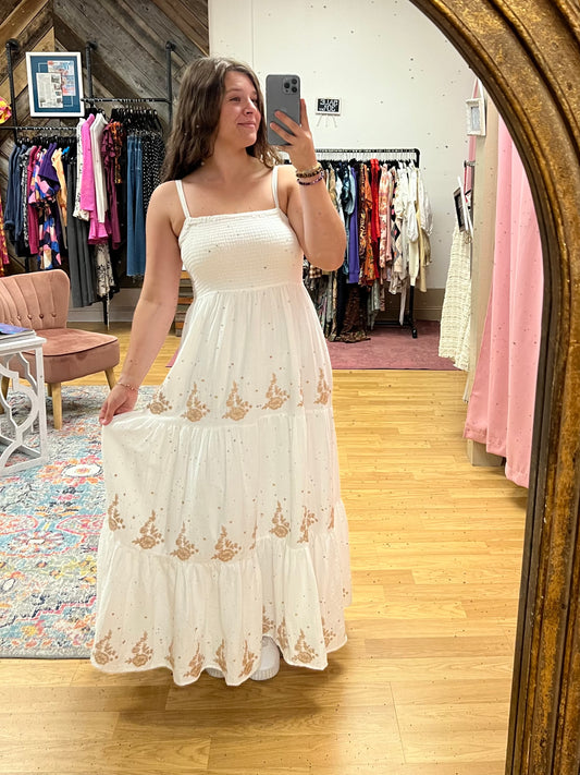 Smocked Bust Midi