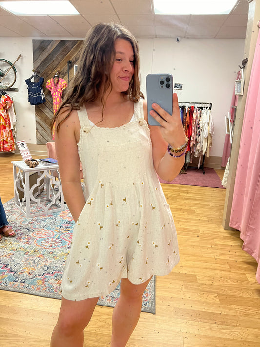 Floral Shortalls