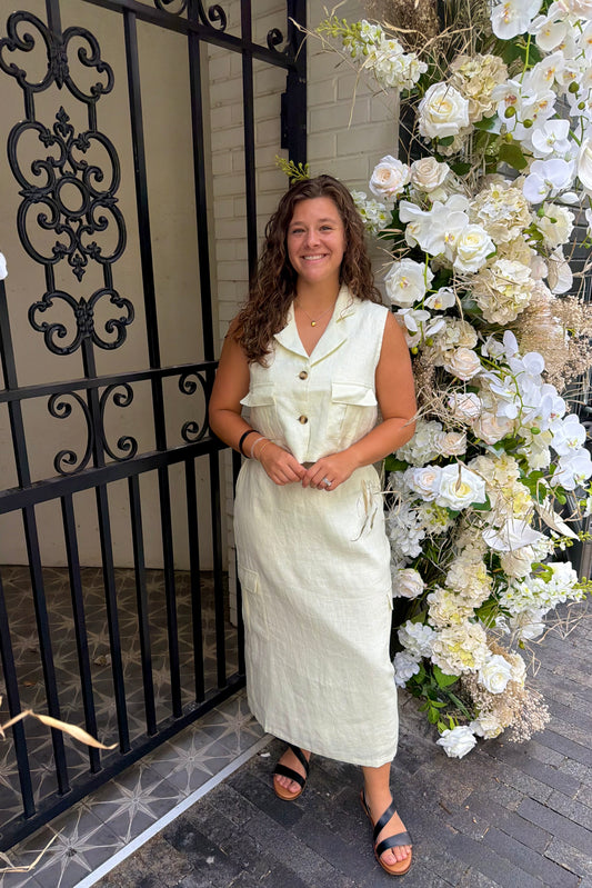 Manhattan Linen Skirt