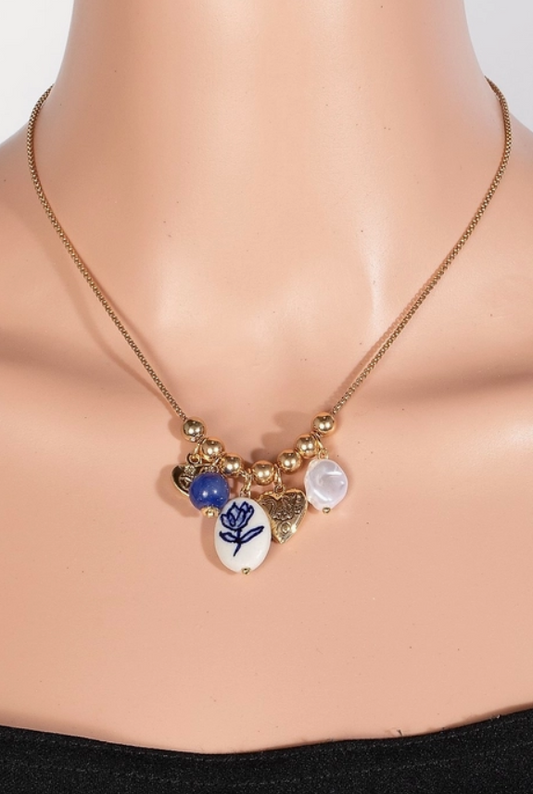 Floral Pearl Necklace