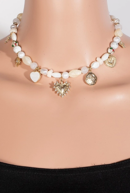 Mixed Beads Chain Necklace