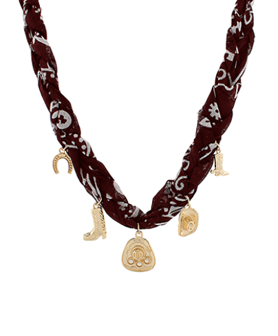 Boot Scarf Necklace