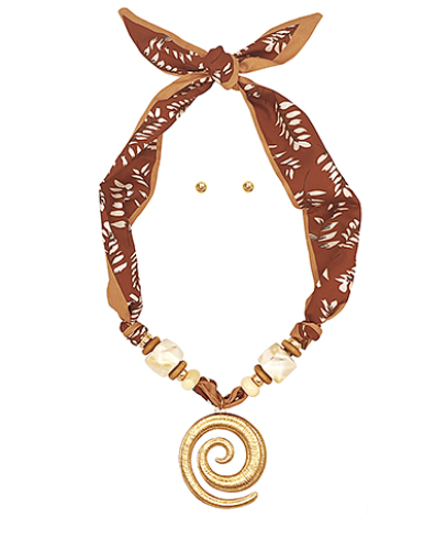 Swirl Scarf Necklace