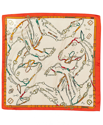 Chain Belt Silk Bandana