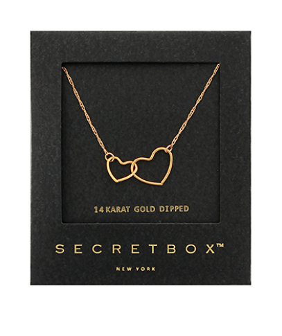 Linked Open Heart Necklace