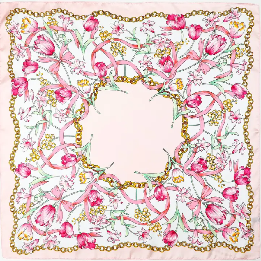 Pink Chain Scarf
