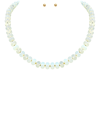 Rondelle Stone Necklace
