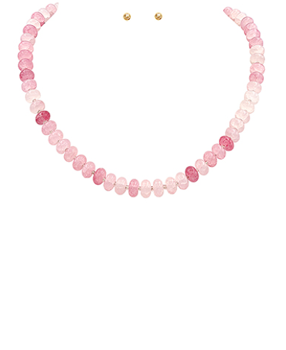 Rondelle Stone Necklace