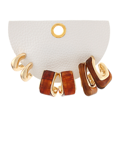 Angulared Earring Set