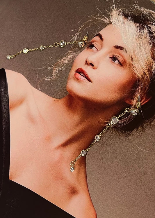 Disc Chain Earrings
