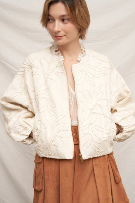 Floral Bomber Jacket