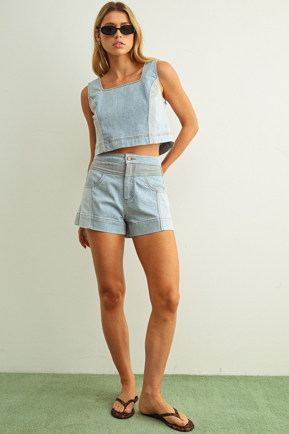 Mix It Up Denim Top