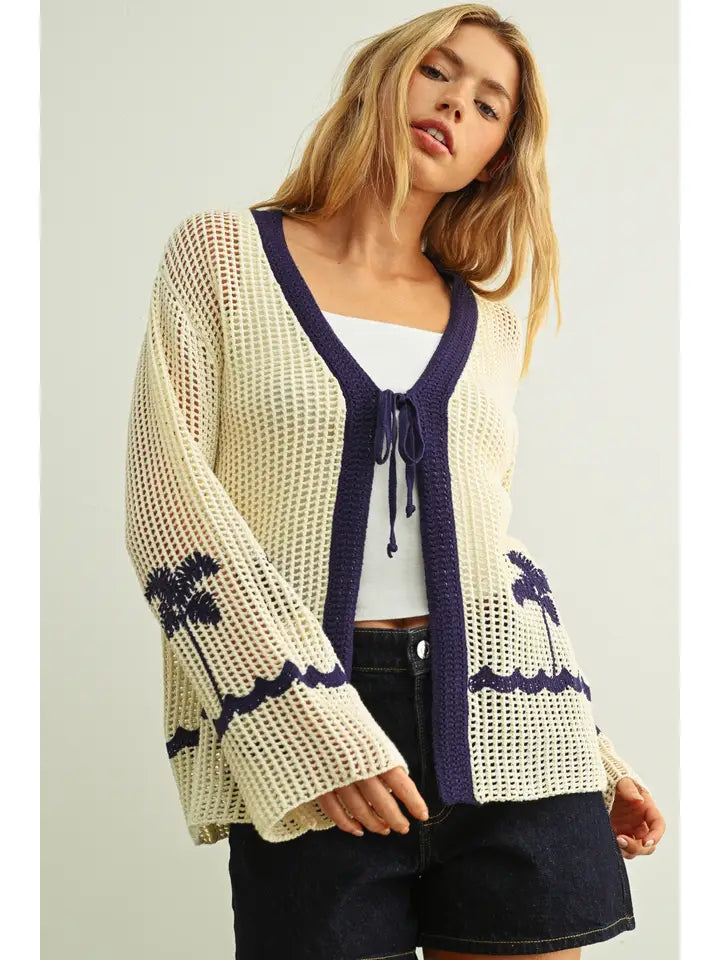 Palm Knit Cardigan