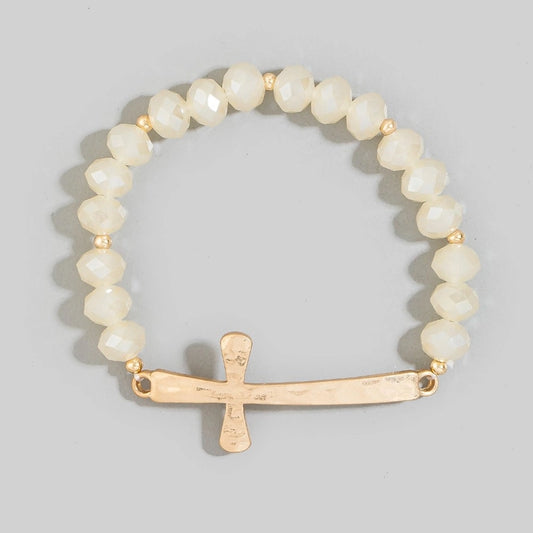 Cross Faceted Bracelet
