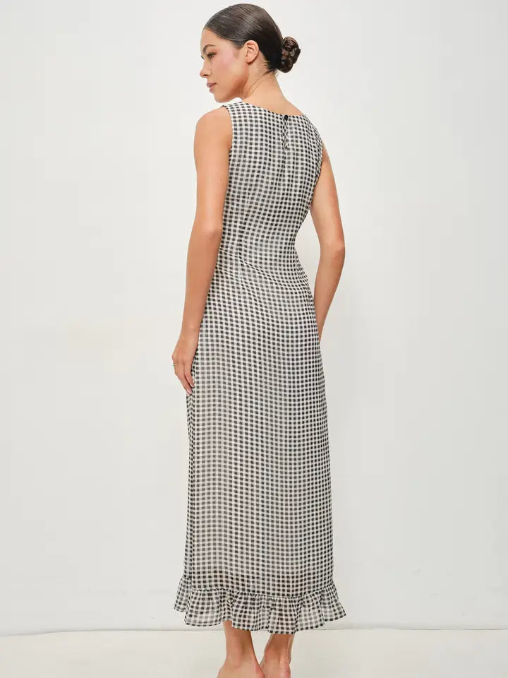 Aella Gingham Maxi