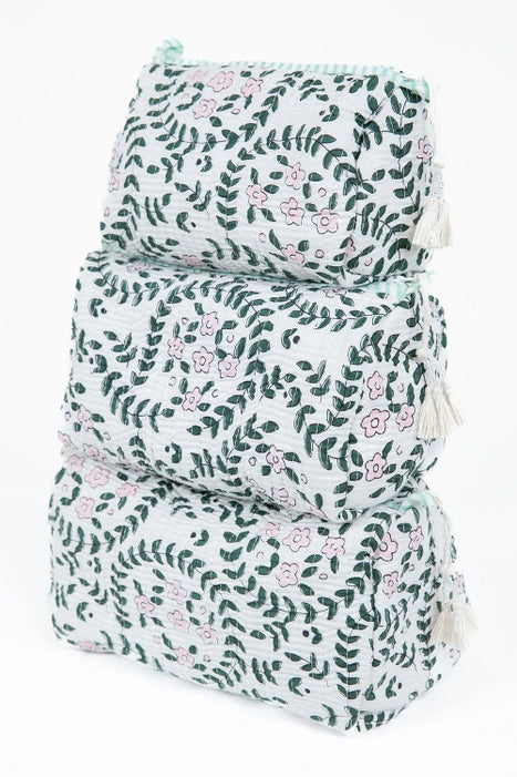 Vine Makeup Bag - Set of 3