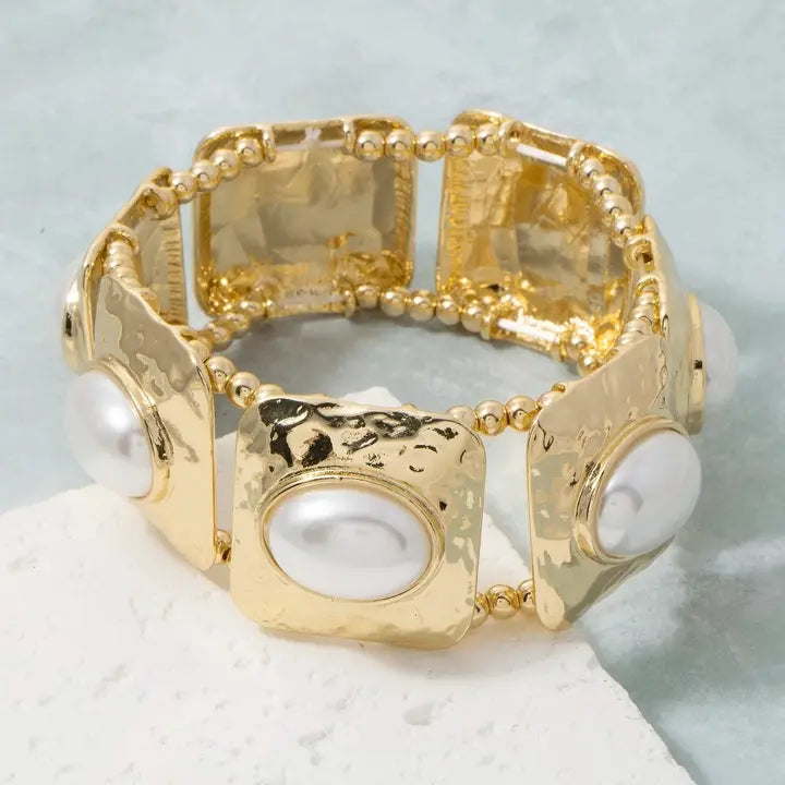 Hammered Stretch Bracelet