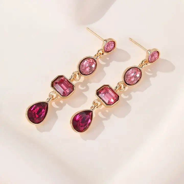 4 Rhinestone Earrings