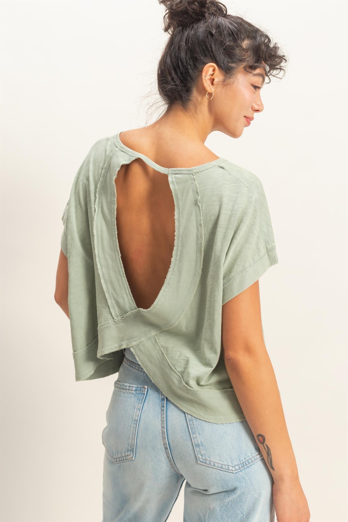 Open Back Tee