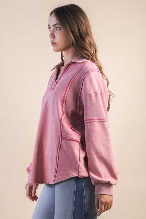 Mauve Oversized Top