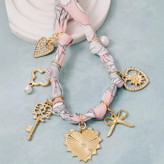 Heart Bow Scarf Necklace