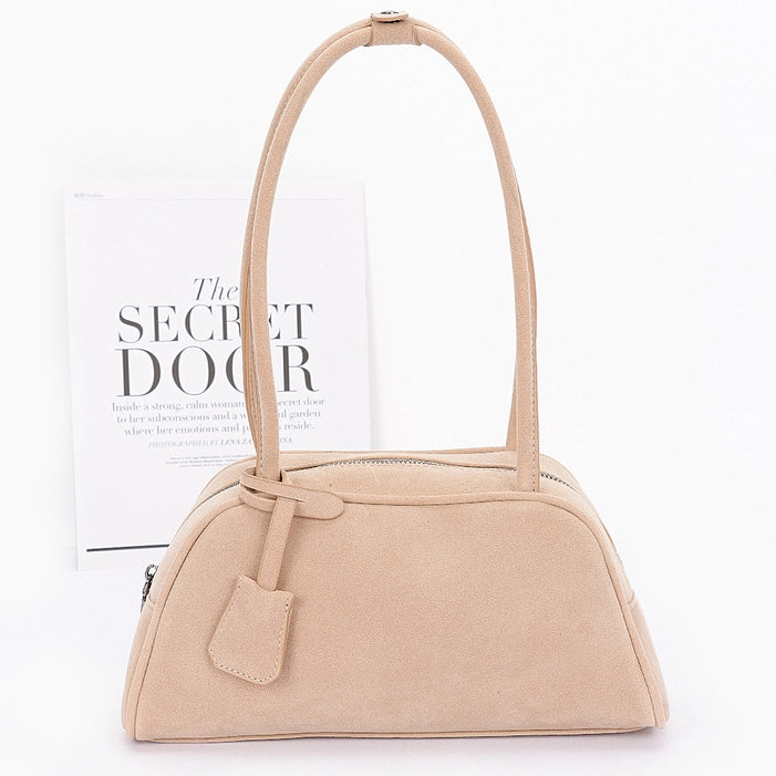 Beige Suede Bag