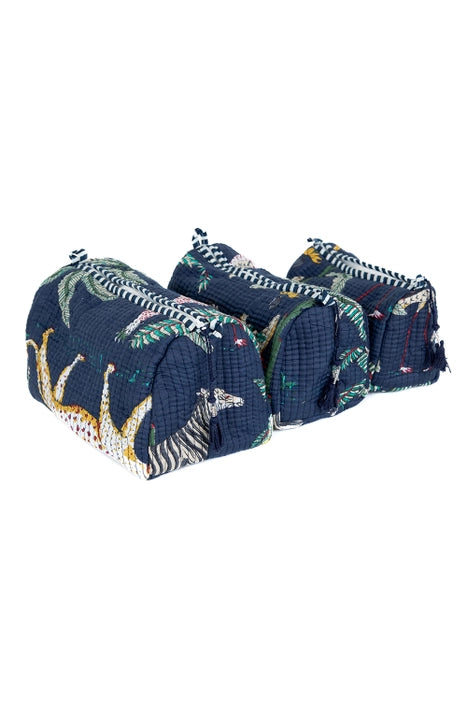Jungle Makeup Bag - Set of 3